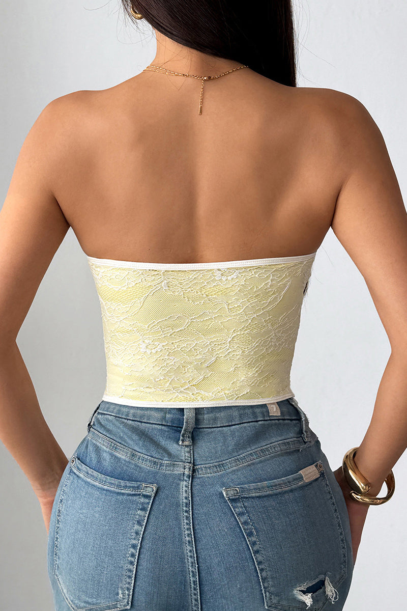 Lace Bustier Tank Top