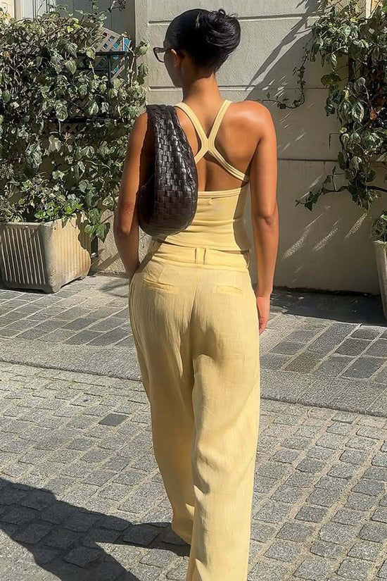 Chic Sleeveless Ribbed Tank Top