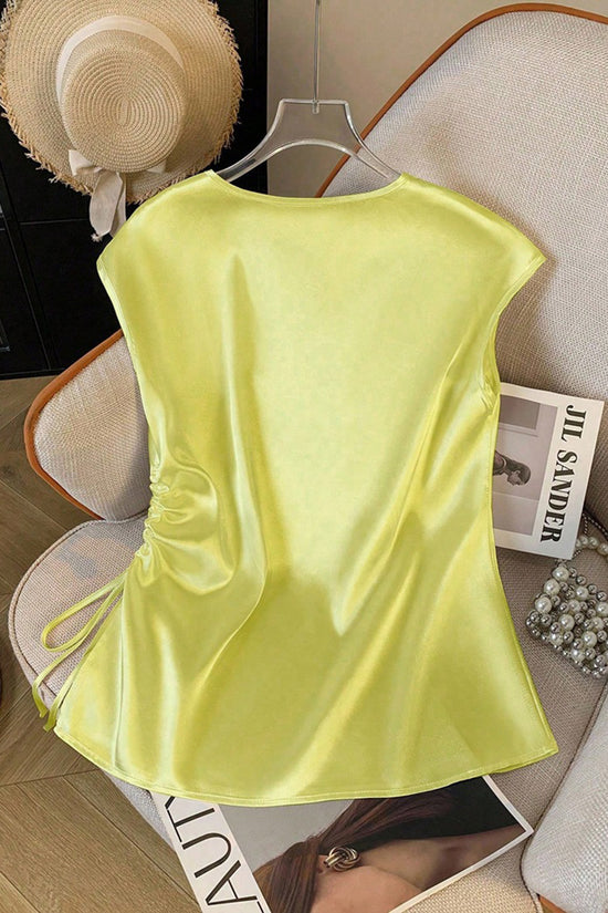 Elegant V-Neck Sleeveless Tank Top