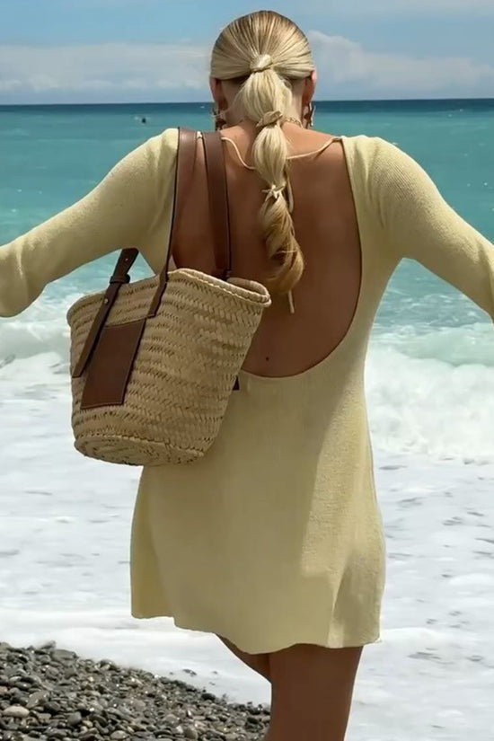 Bell Sleeve Casual Beach Dress