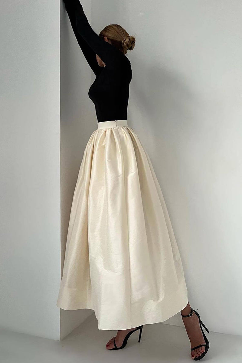 Belted Elegant Midi Skirt