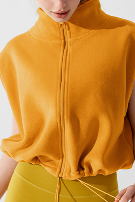 Zip-Up Sleeveless Vest