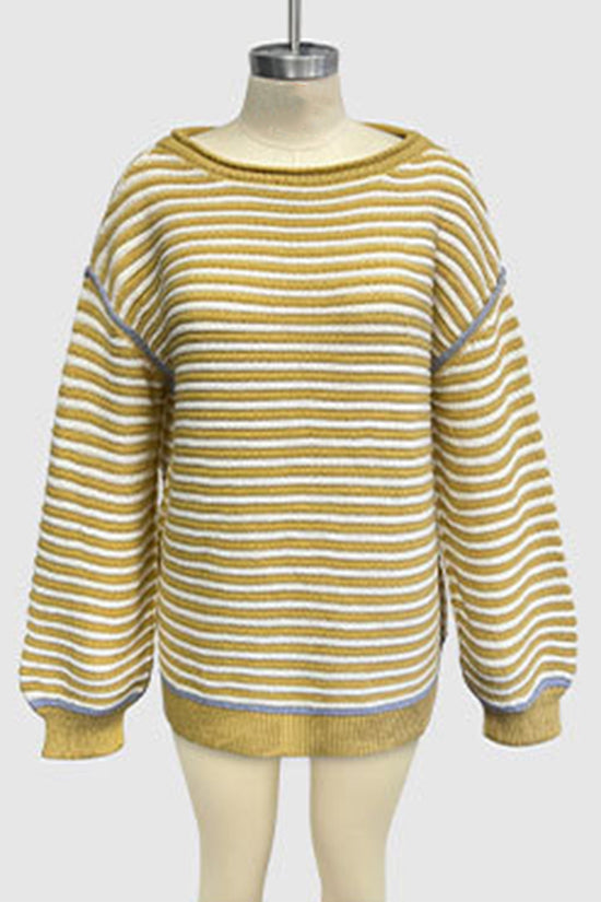 Striped Oversized Knit Sweater