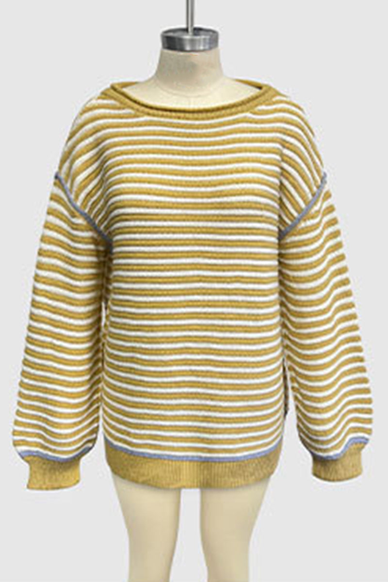 Striped Oversized Knit Sweater