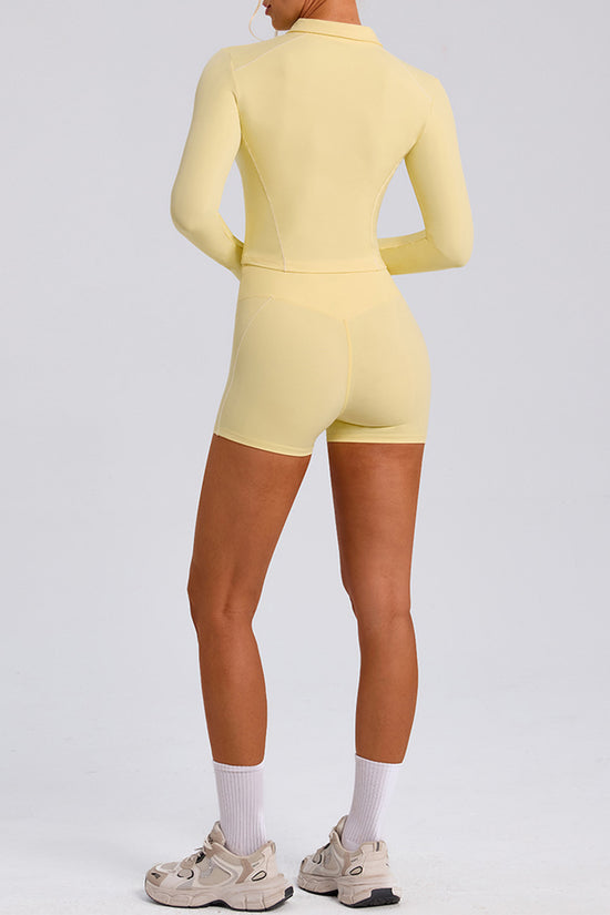 High Waist Twist Active Shorts