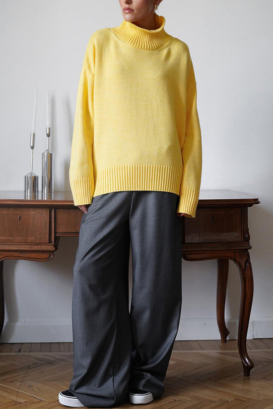 High-Neck Oversized Sweater