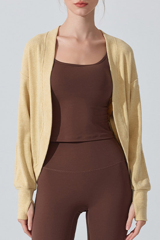Relaxed Long Sleeve Open Front Cardigan