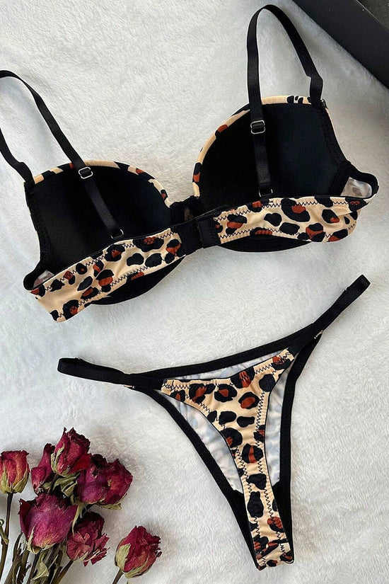 Leopard Print Lingerie Set