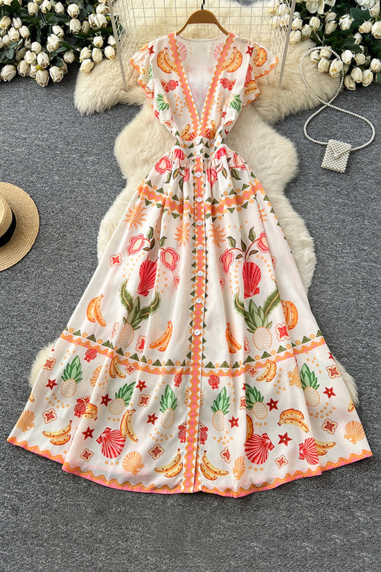 Bohemian Printed Maxi Dress