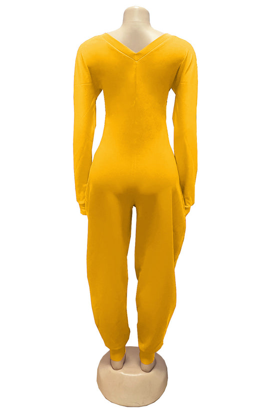 Off-Shoulder Casual Jumpsuit