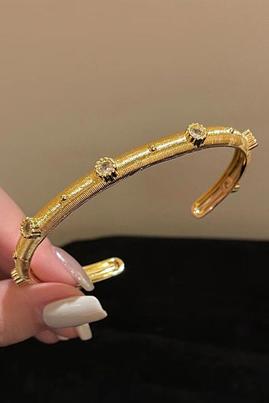 Elegant Rhinestone Studded Bracelet