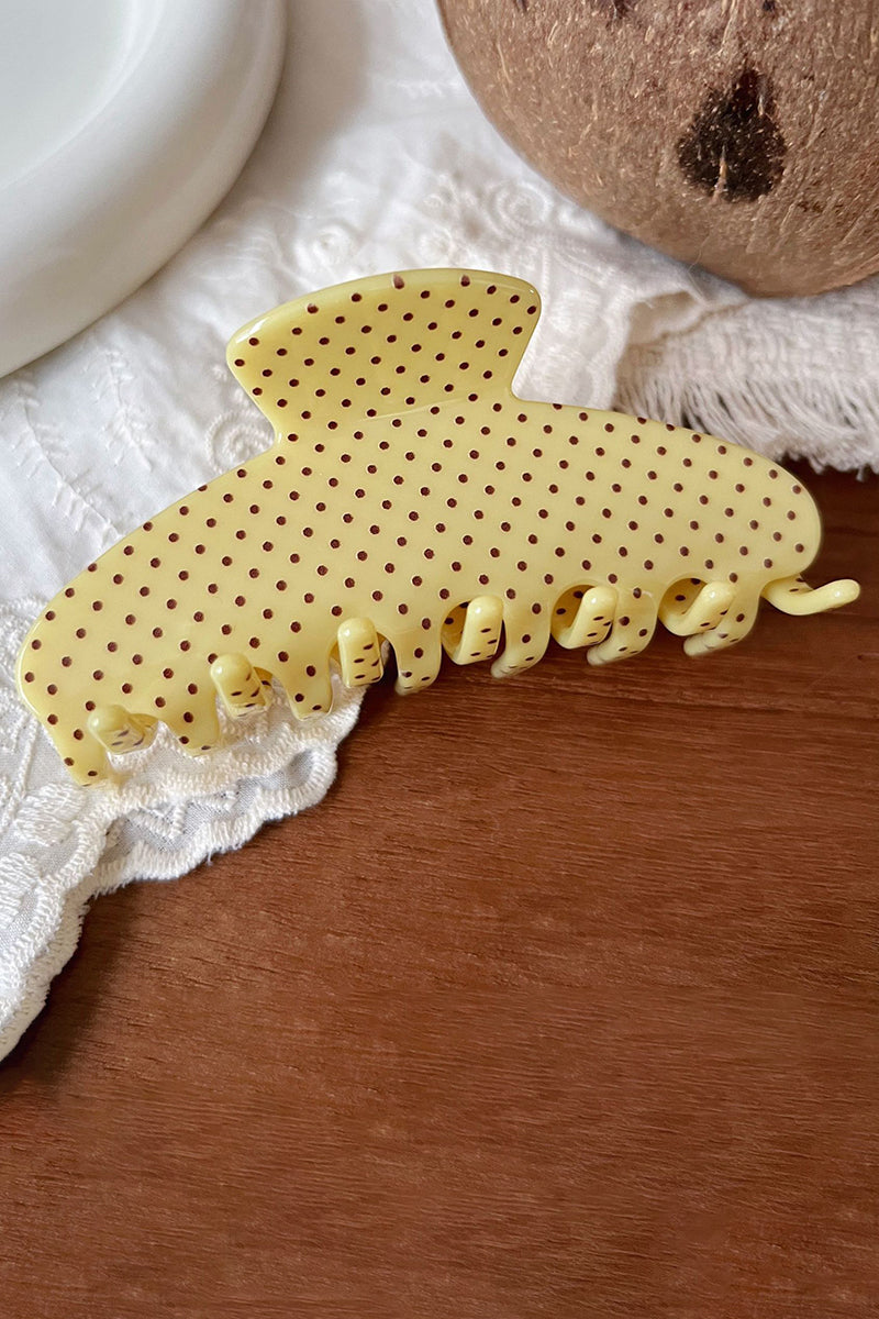Polka Dot Hair Claw Clip
