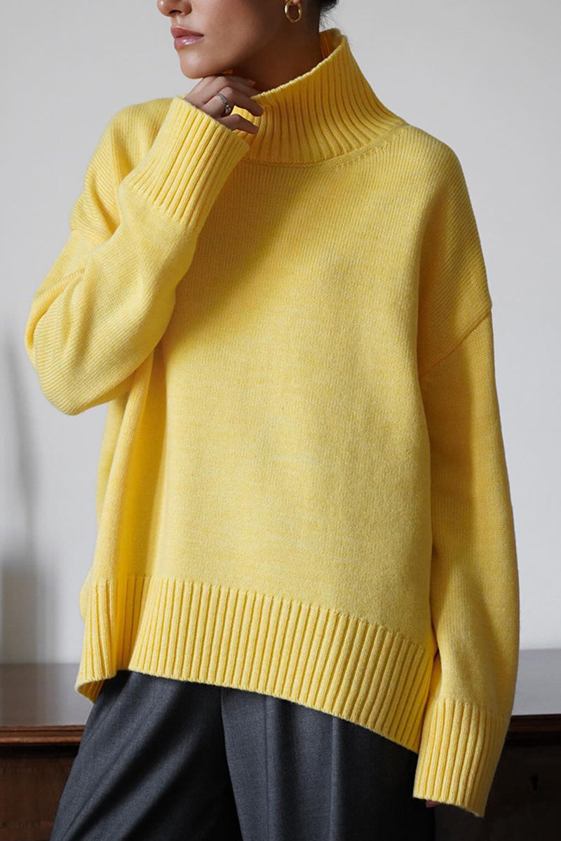 High-Neck Oversized Sweater
