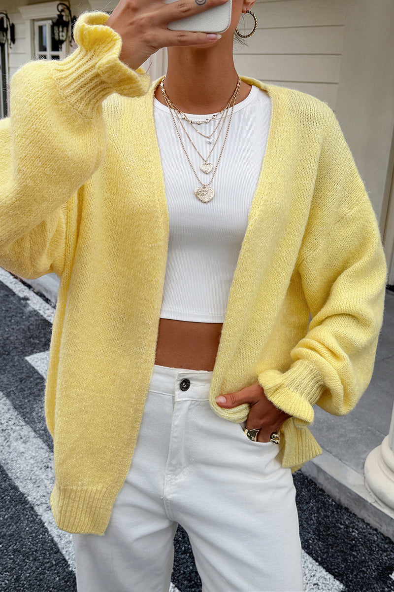 Cozy Open-Front Cardigan