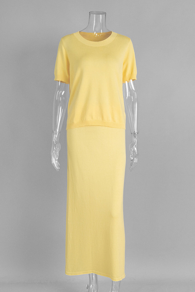Elegant Two-Piece Skirt Set