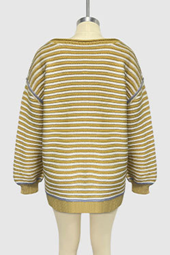 Striped Oversized Knit Sweater