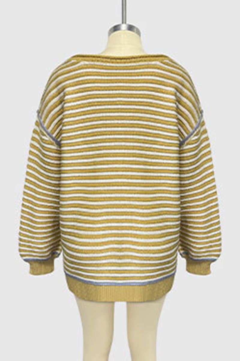Striped Oversized Knit Sweater