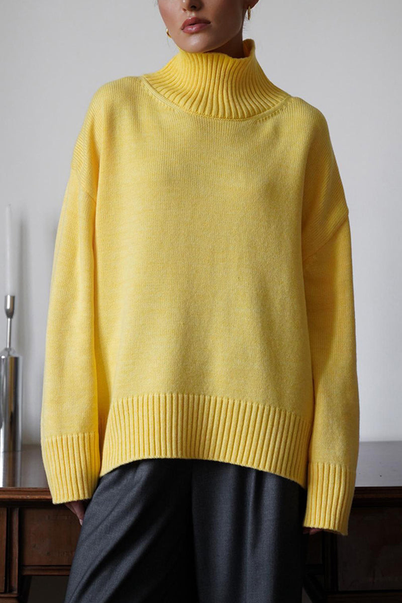 High-Neck Oversized Sweater