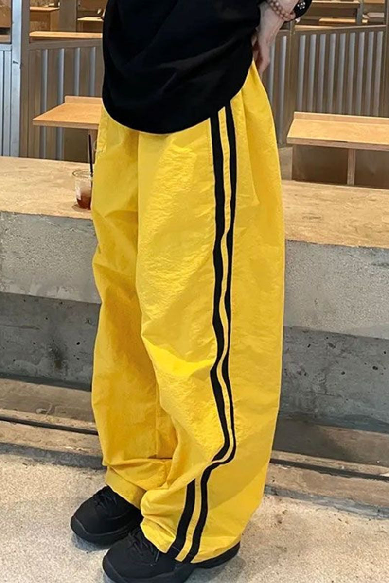 Striped Loose Fit Casual Pants