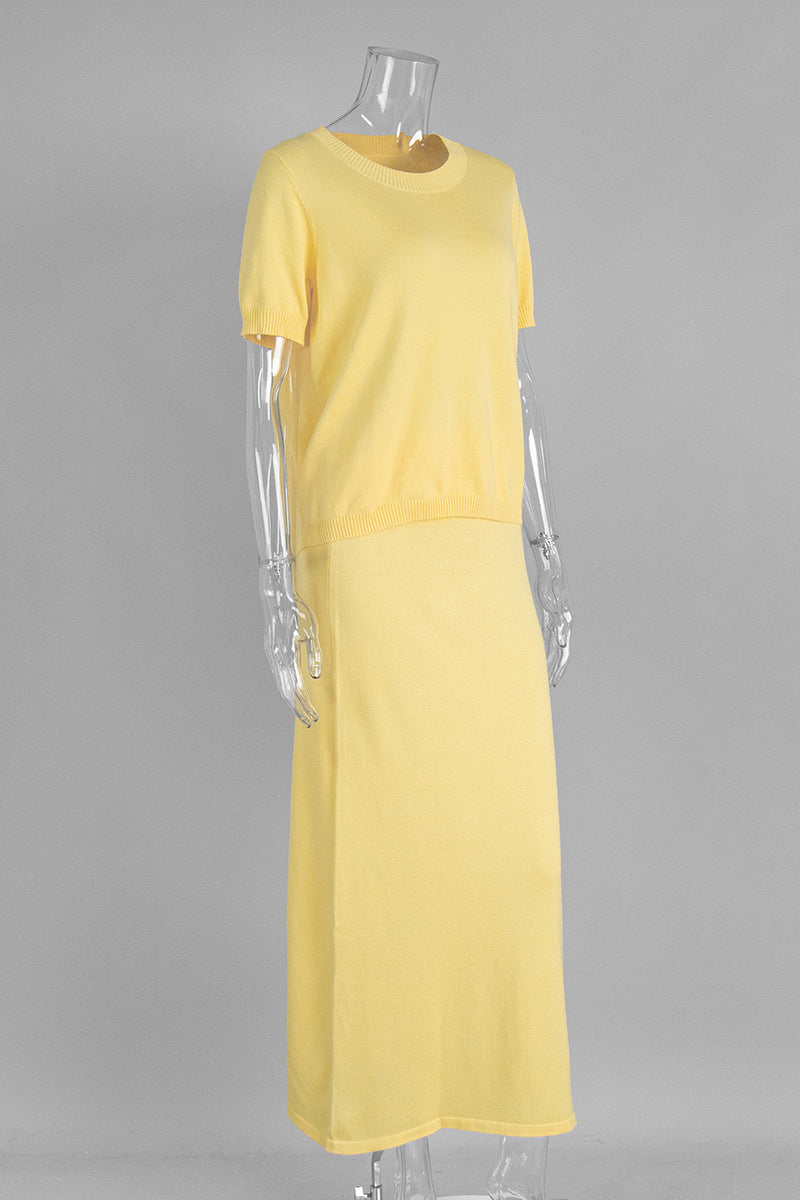 Elegant Two-Piece Skirt Set