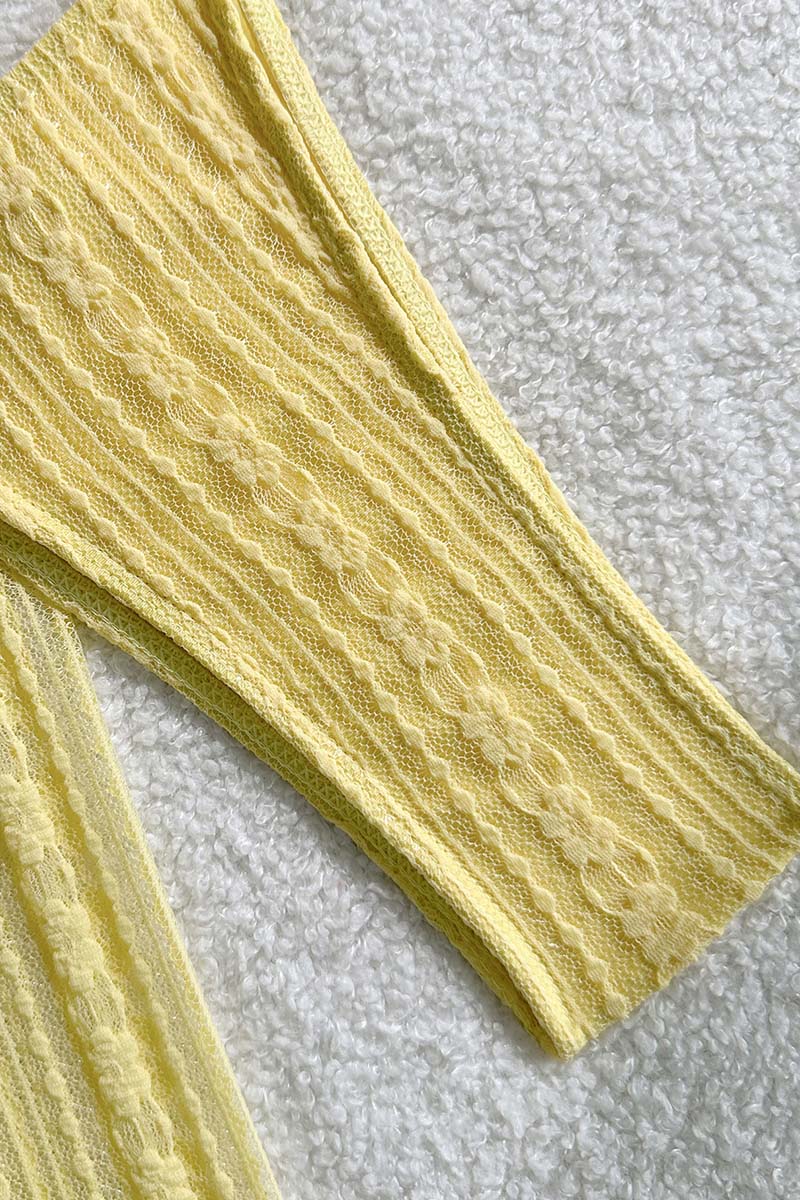 Elegant Tie-Back Bikini Set with Cover-Up