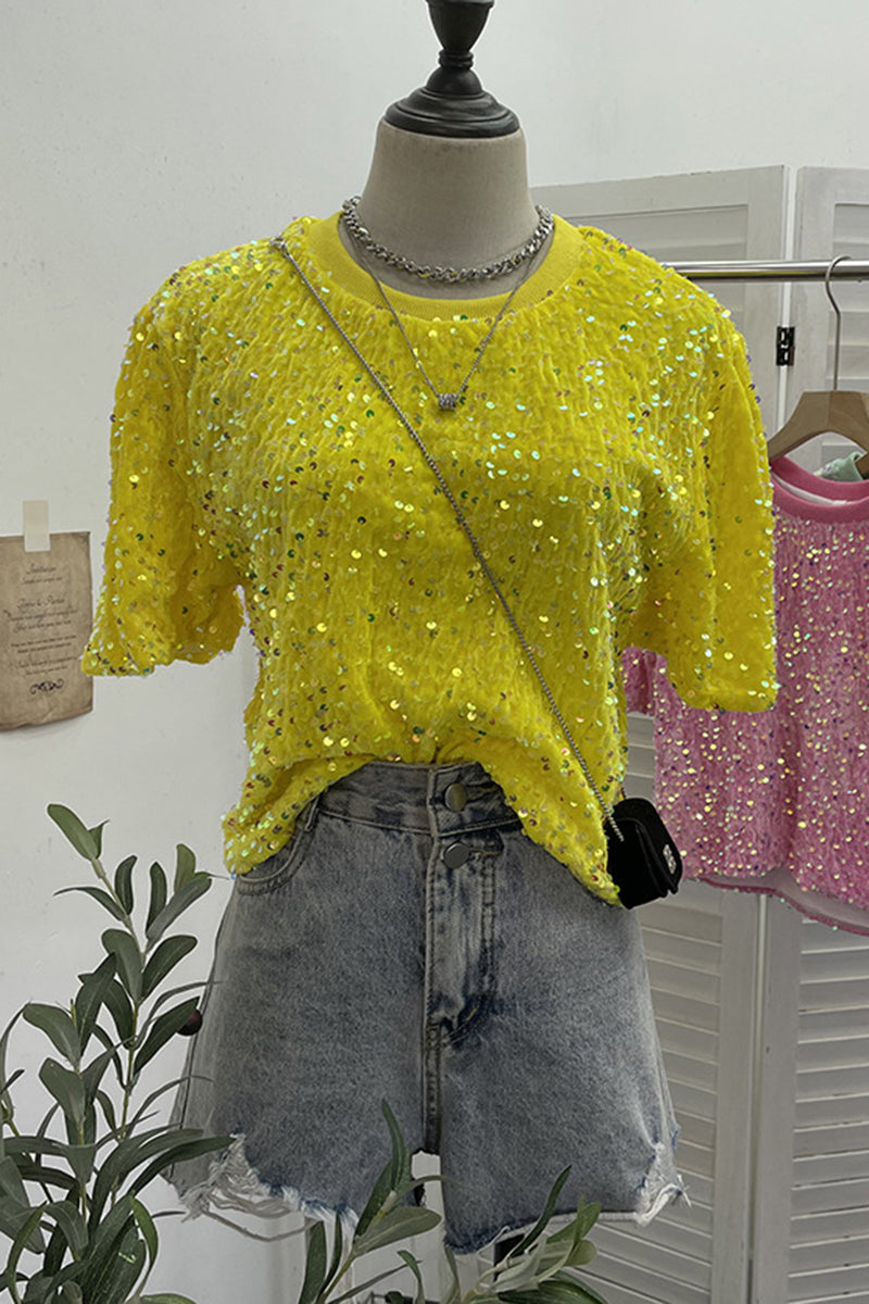 Sparkling Sequin T-Shirt