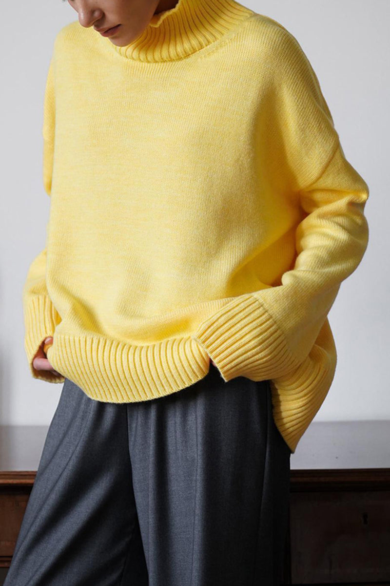 High-Neck Oversized Sweater