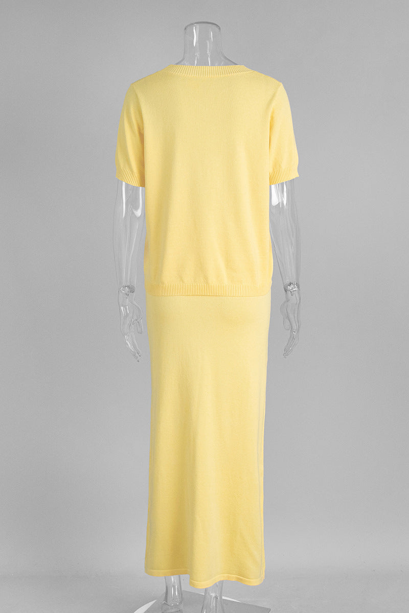 Elegant Two-Piece Skirt Set