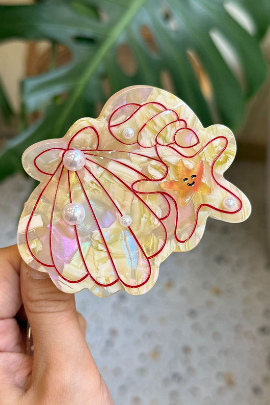 Sea Shell and Starfish Hair Clip