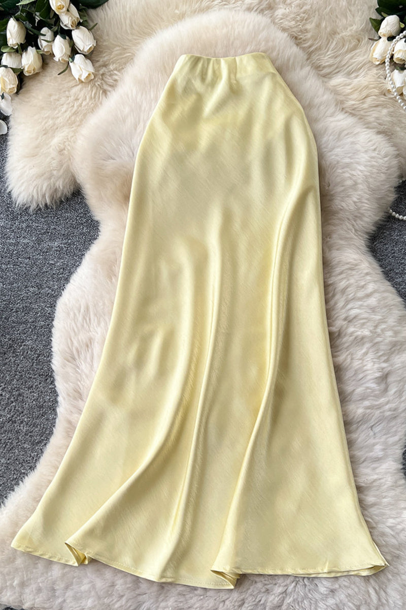 Elegant Flowing Midi Skirt