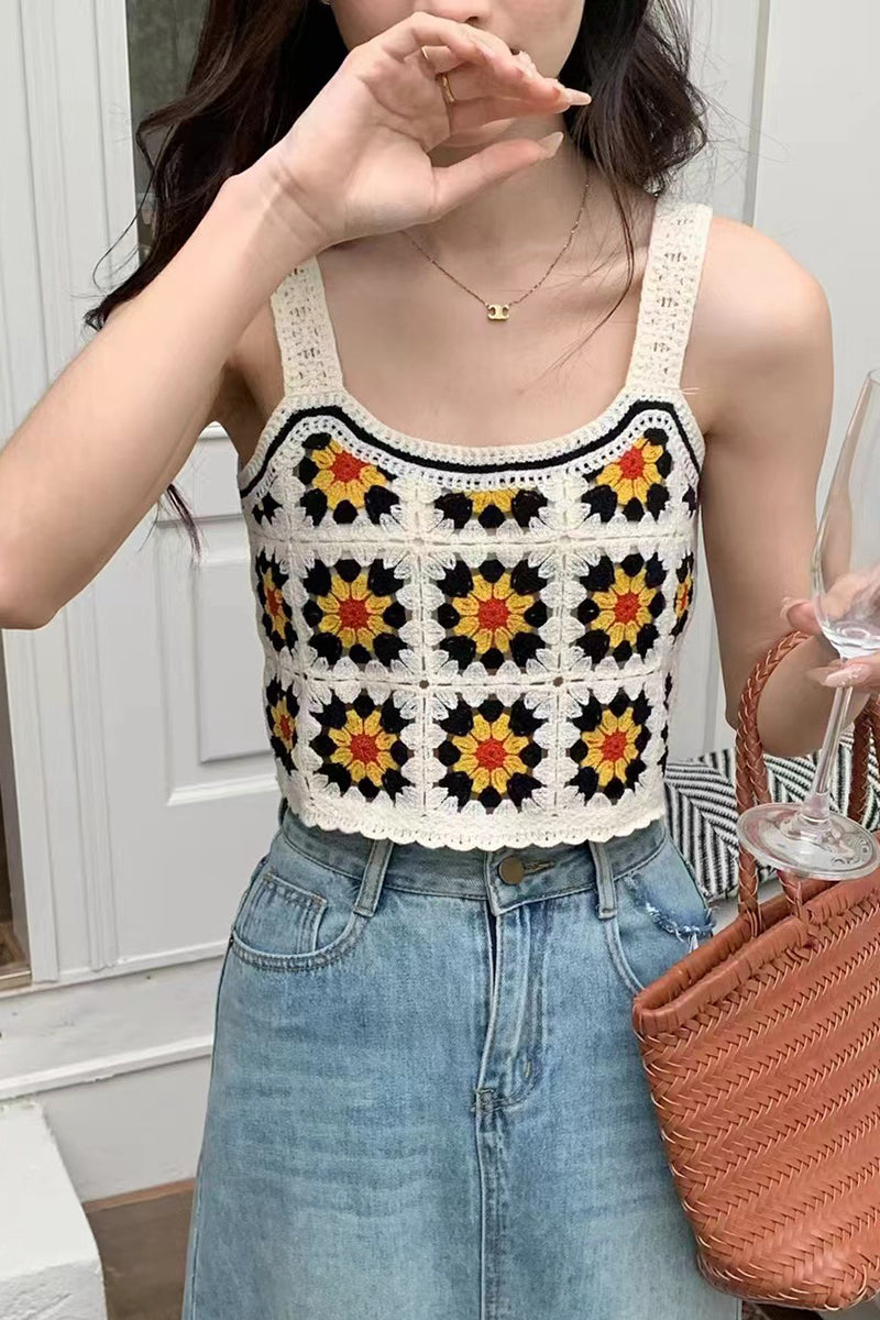 Floral Crochet Pattern Camisole