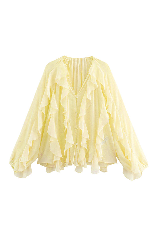 Ruffled Layered Blouse