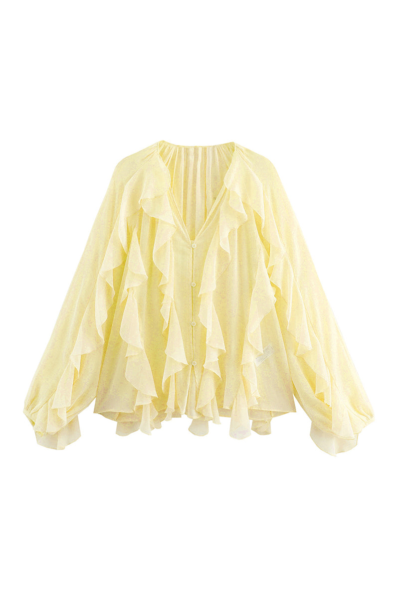 Ruffled Layered Blouse
