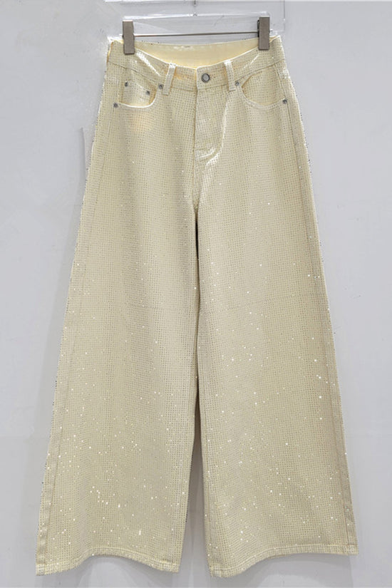 Sparkling Straight-Leg Jeans
