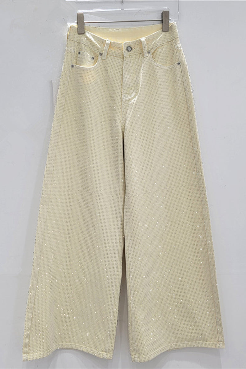 Sparkling Straight-Leg Jeans