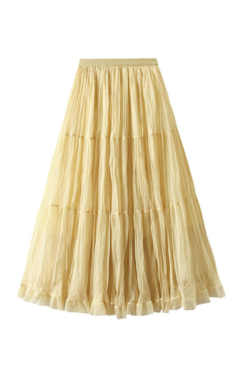 Chic Tiered Midi Skirt