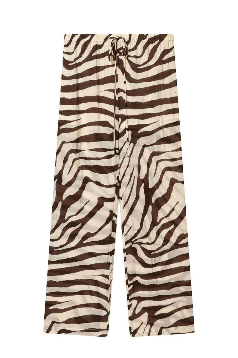 Zebra Print Casual Long Sleeve Shirt