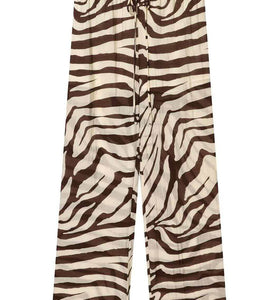 Zebra Print Casual Long Sleeve Shirt
