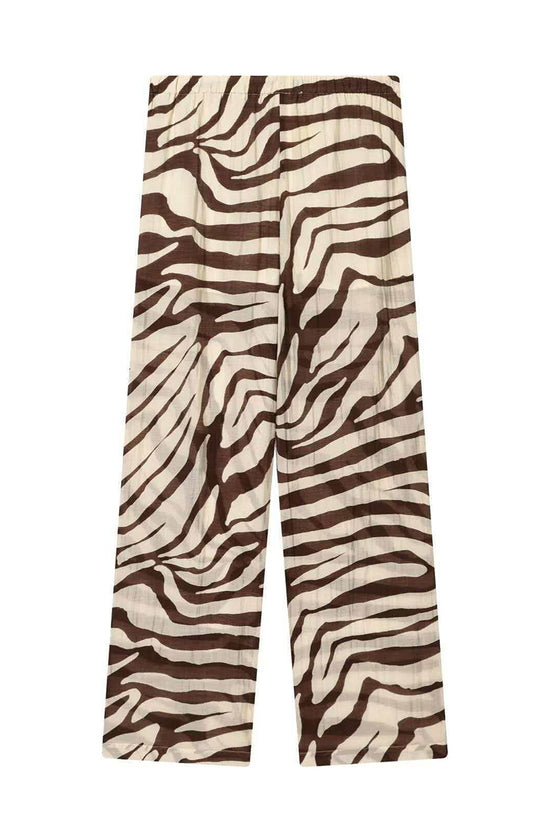 Zebra Print Casual Long Sleeve Shirt