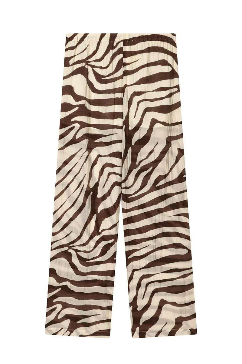 Zebra Print Casual Long Sleeve Shirt