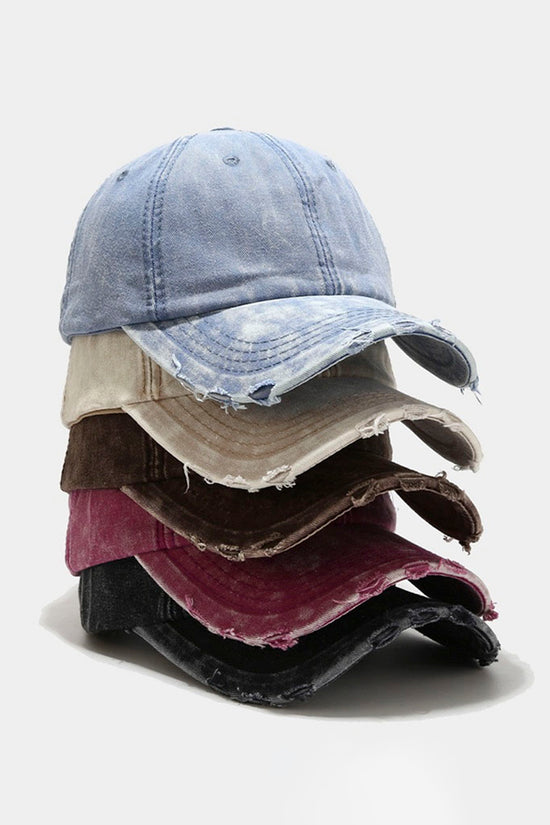Distressed Casual Baseball Cap
