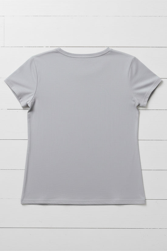 Elegant Butterfly Embroidered T-Shirt