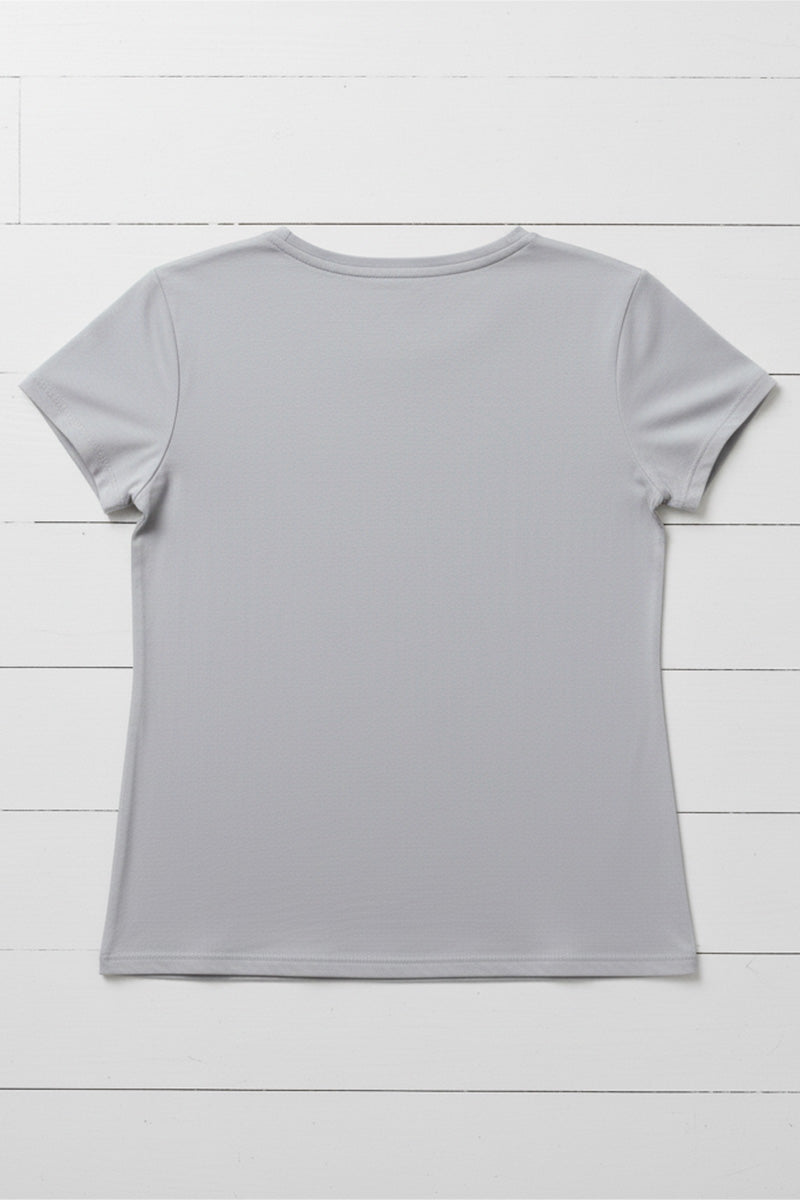 Elegant Butterfly Embroidered T-Shirt