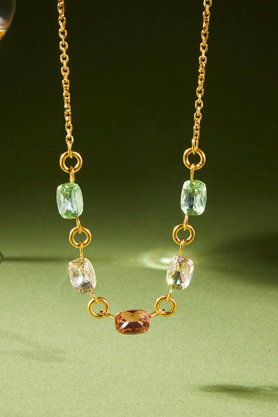 Elegant Gemstone Chain Necklace