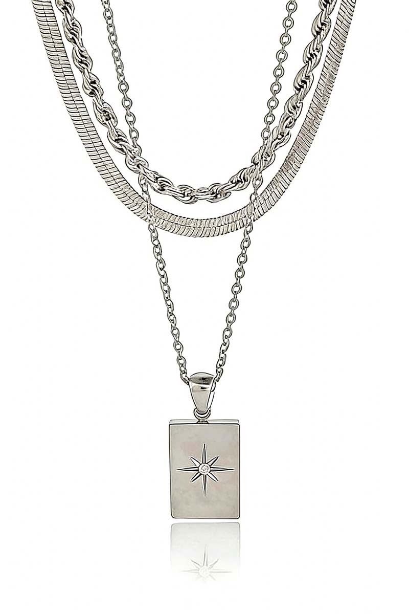 Multi-Layer Star Pendant Necklace