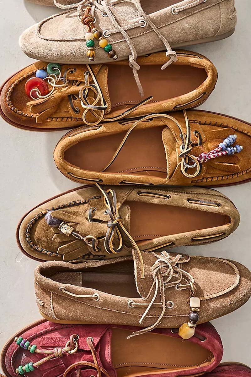 Multi-Stone Pendant Shoe Tie Charm
