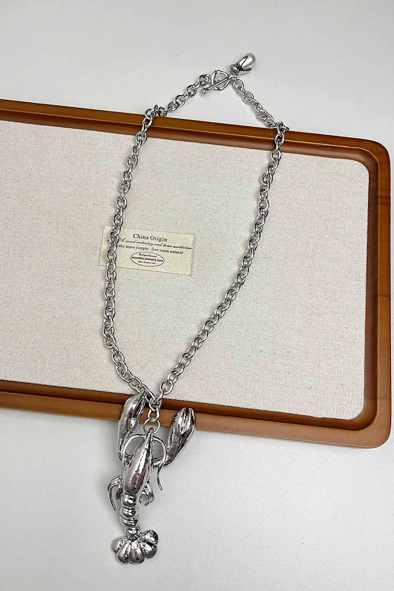 Statement Lobster Pendant Necklace