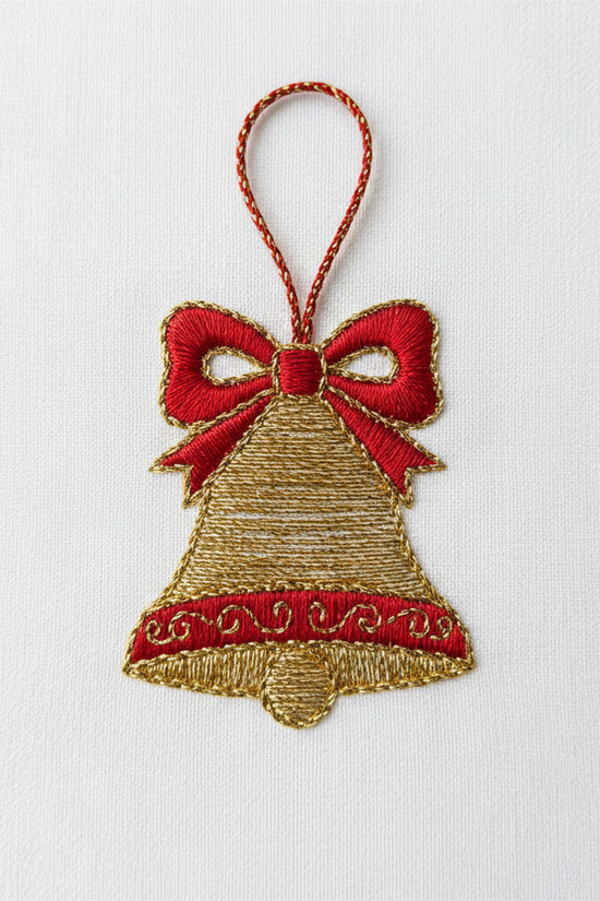 Tiny Bell Charm Embroidered T-Shirt