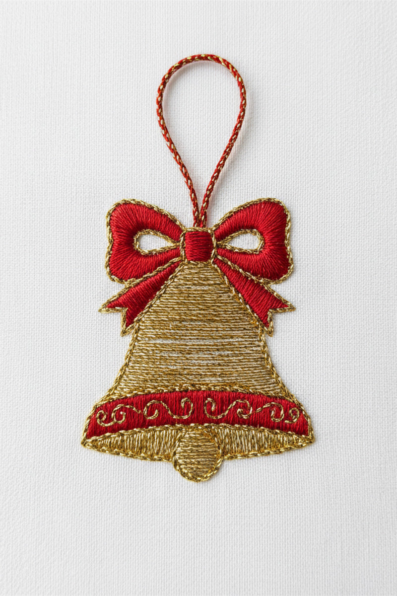 Tiny Bell Charm Embroidered T-Shirt