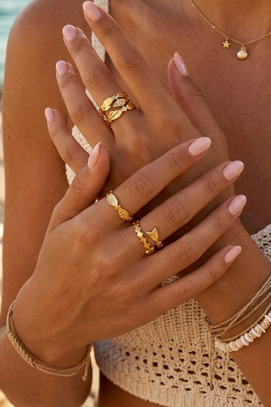 Fish Motif Statement Ring